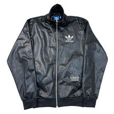 Adidas Originals Chile 62 Track Jacket Full Zip Y2K Black Mens XS