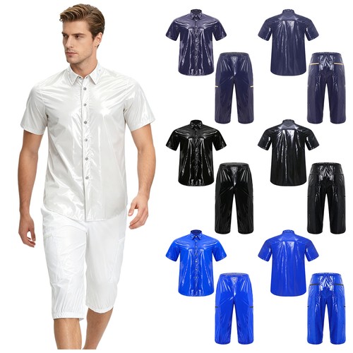 Men shiny wetlook vinyl - uk,