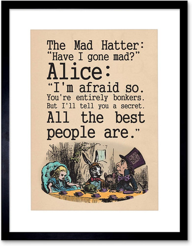 Alice wonderland framed art - wonderland,