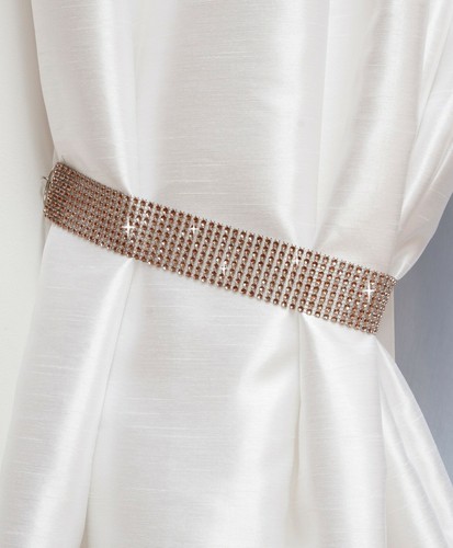 Diamante curtain tie backs - curtain,