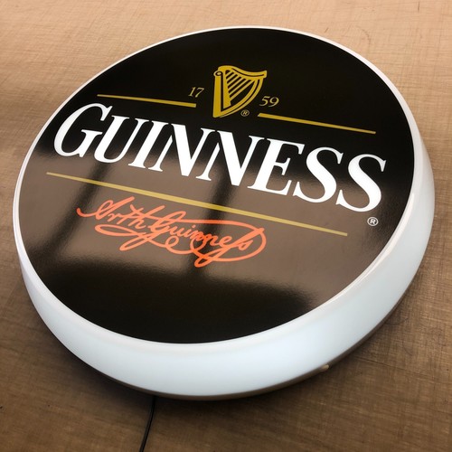 Guiness illuminated wall sign - guiness,