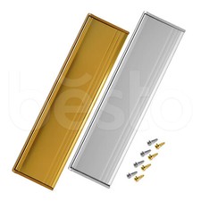Metal door letter box plate - box,