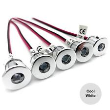 5 X SMALL COOL WHITE LED MINI