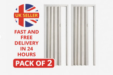 2 PVC Folding Doors Oak Effect