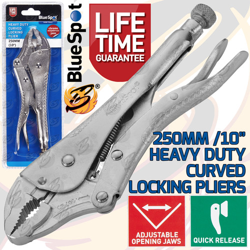 Locking pliers curved - locking, 10"