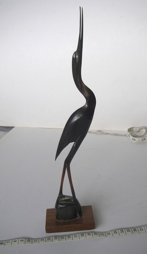 Vintage mcm carved horn figure - mcm,