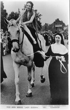 WARWICKSHIRE  - MISS ANN WRIGG - "LADY  GODIVA"  1951 - COVENTRY.