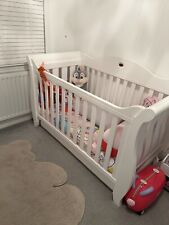 Boori Royale Sleigh Cot Bed  - Pre loved - Great condition - White