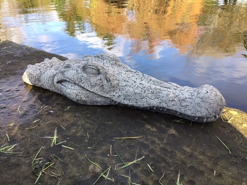 Stone garden large crocodile - large, /