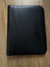 Vintage Black Leather Folder