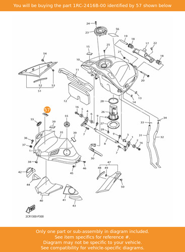 Yamaha emblem 1rc - emblem,, 1rc-2416b-00