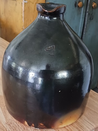 Antique stoneware jug - jug, spout