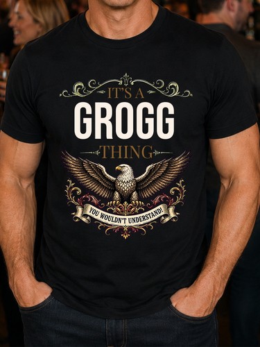 Grogg eagle family name men - eagle, men's