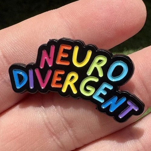 Rainbow neurodivergent enamel - rainbow,