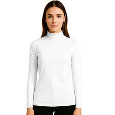 LADIES WOMENS POLO NECK ROLL