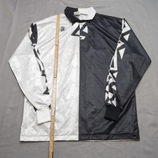 Prostar Goalkeeper Shirt Mens Large Black 1990s Vintage Football Jersey L/S