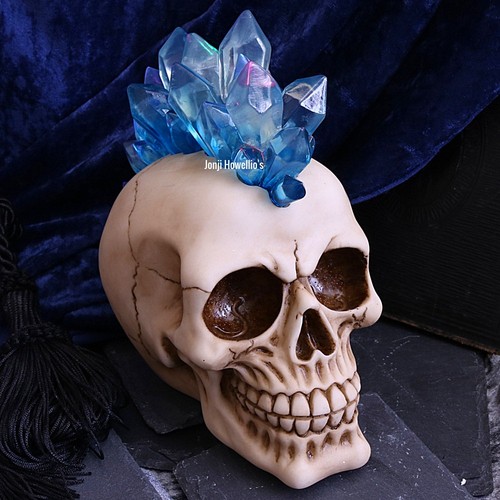 Crystal mohican skull gothic - crystal,
