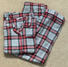 Girls M & S Checked Cotton Pyjamas. Age 11-12 Years