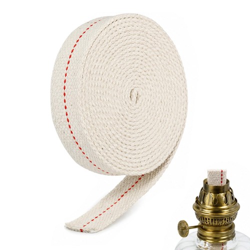 Long cotton flat oil lamp - cotton, wick