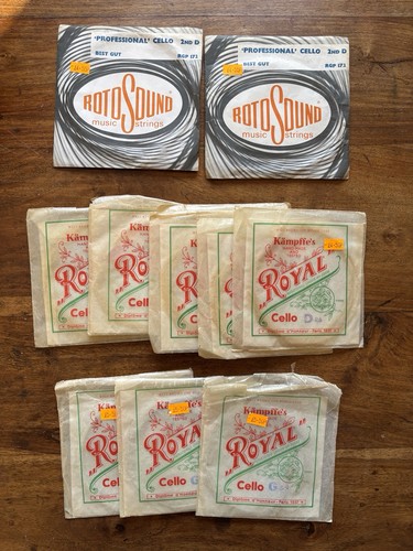 New old gut cello - gut, strings