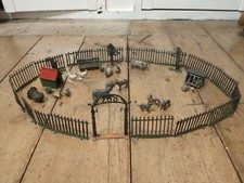 Vintage Lead  Farm Animals Figures Equipment Fences Trees Rare Pieces