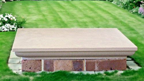 Cast stone pier - stone, 2.5x2.5