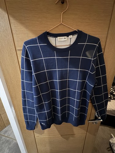 Lacoste navy blue - lacoste, grid