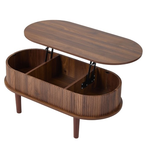 Walnut lift top - top, storage
