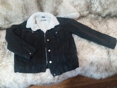 Moto black denim button - moto, up