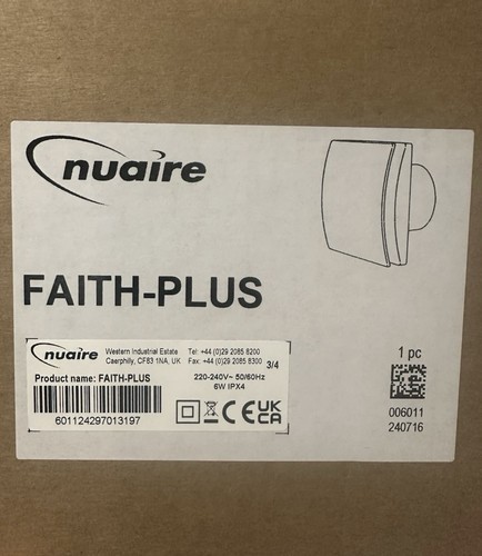 Nuaire faith plus - nuaire,