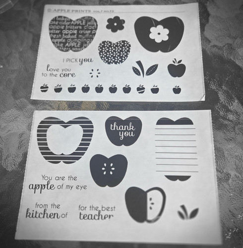 Papertrey ink apple prints - apple,