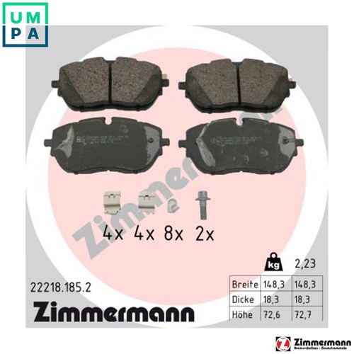 Brake pad set - set,