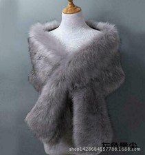 Elegant Faux Fur Shawl Stole