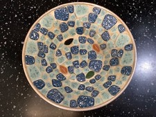 Mosaic Round Bowl 7 1/2 inches Blues
