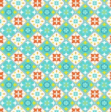 Dolls House Teal Floor Panel