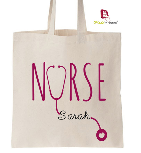 Personalised nurse gift cotton - gift,