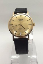 9ct Solid Gold Tudor Rolex Prince Rotor Self-Winding Watch.