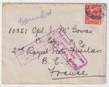 1916 WW1 Cover ELGIN to 2nd