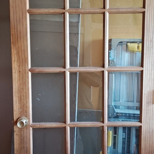 Wood panel clear glass - clear, door