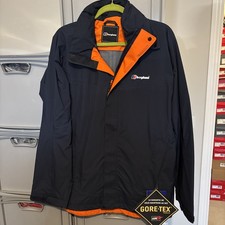 Mens Berghaus Goretex Jacket Navy Orange UK Large