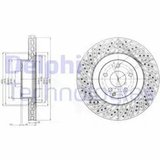 2x Brake disc Vented BG9057