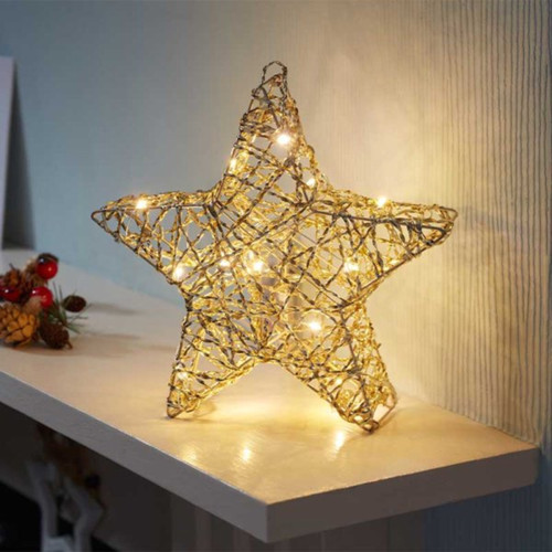 30cm battery operated gold - 30cm,