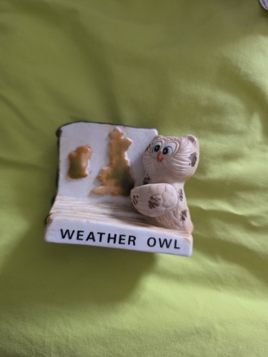 Ceramic owl figurine - a,