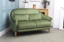 PARKER KNOLL, JOHN LEWIS FIRESIDE MEDIUM SOFA IN SMOOTH OLIVE VELVET FABRIC #2