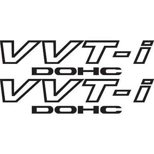 Black vvt dohc stickers - 2x,