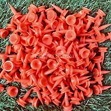 25MM  ORANGE  PLASTIC CASTLE  GOLF TEES - VARIOUS QUANTITIES - FREE U.K.P&P