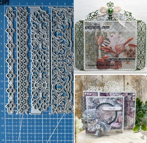 Lace borders metal - lace, cutting