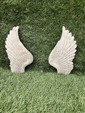 Angel Statue Large Wings, Concrete Stone Garden Ornament. Grave Side