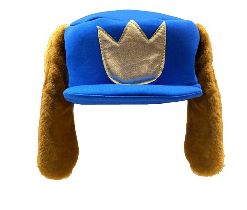 Dog man blue hat with - dog,