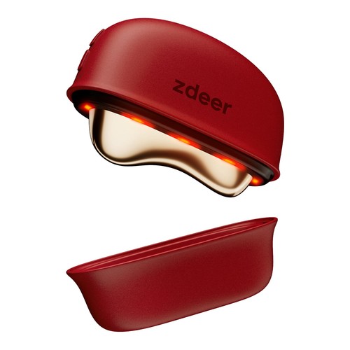 Zdeer face massager with - massager, red